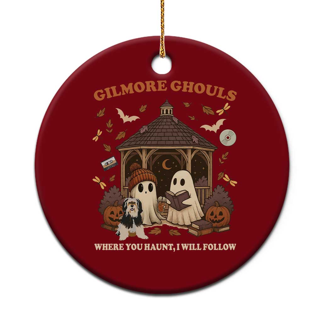 Gilmore Ghouls Halloween Ceramic Ornament Retro Book Lover Cute Ghost Fall Pumpkin TS10 1pc Red Print Your Wear