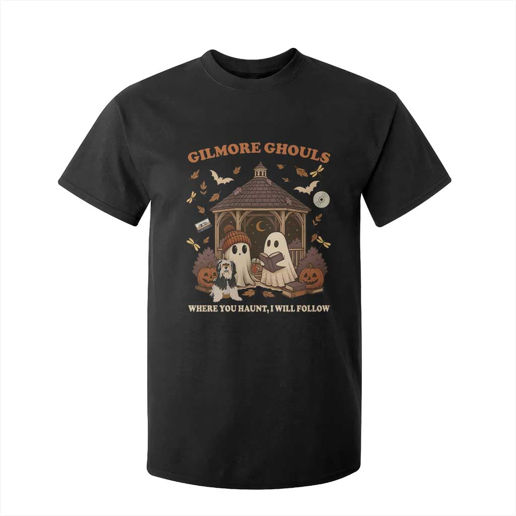 Gilmore Ghouls Halloween T Shirt For Kid Retro Book Lover Cute Ghost Fall Pumpkin TS10 Black Print Your Wear