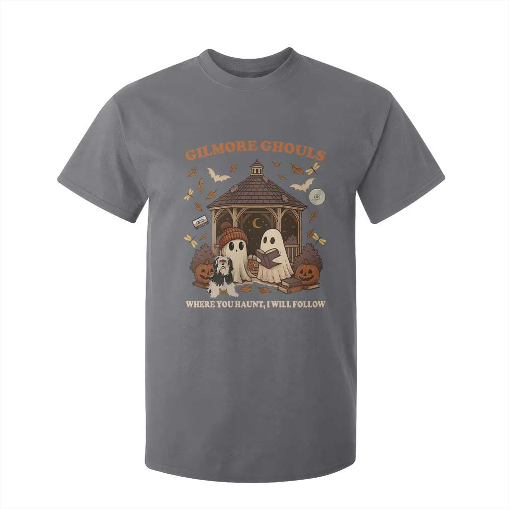 Gilmore Ghouls Halloween T Shirt For Kid Retro Book Lover Cute Ghost Fall Pumpkin TS10 Charcoal Print Your Wear