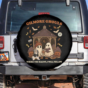 Gilmore Ghouls Halloween Spare Tire Cover Retro Book Lover Cute Ghost Fall Pumpkin TS10 No hole Black Print Your Wear