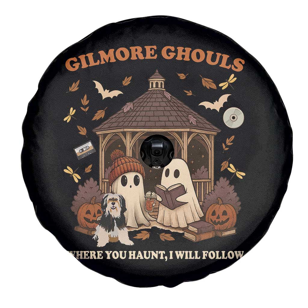 Gilmore Ghouls Halloween Spare Tire Cover Retro Book Lover Cute Ghost Fall Pumpkin TS10 Print Your Wear