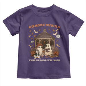 Gilmore Ghouls Halloween Toddler T Shirt Retro Book Lover Cute Ghost Fall Pumpkin TS10 Purple Print Your Wear