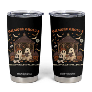 Gilmore Ghouls Halloween Tumbler Cup Retro Book Lover Cute Ghost Fall Pumpkin TS10 Black Print Your Wear