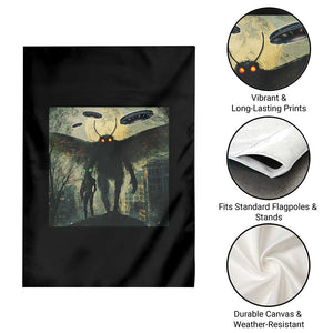 Mothman Aliens Garden Flag Funny Cryptid Alien UFO TS10 Print Your Wear