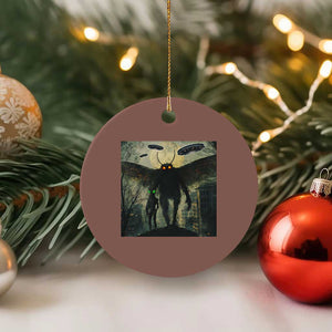 Mothman Aliens Ceramic Ornament Funny Cryptid Alien UFO TS10 1pc Mocha Print Your Wear