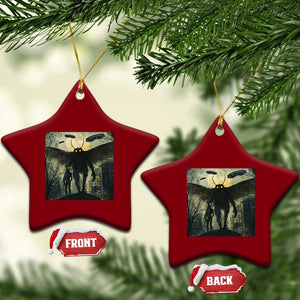 Mothman Aliens Ceramic Ornament Funny Cryptid Alien UFO TS10 Print Your Wear