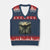 Mothman Aliens V-Neck Knit Sweater Vest Funny Cryptid Alien UFO TS10 Navy Red Print Your Wear