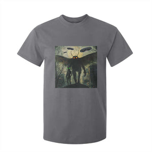 Mothman Aliens T Shirt For Kid Funny Cryptid Alien UFO TS10 Charcoal Print Your Wear