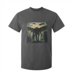 Mothman Aliens T Shirt For Kid Funny Cryptid Alien UFO TS10 Dark Heather Print Your Wear