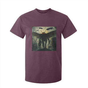 Mothman Aliens T Shirt For Kid Funny Cryptid Alien UFO TS10 Maroon Print Your Wear