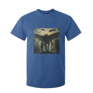 Mothman Aliens T Shirt For Kid Funny Cryptid Alien UFO TS10 Royal Blue Print Your Wear