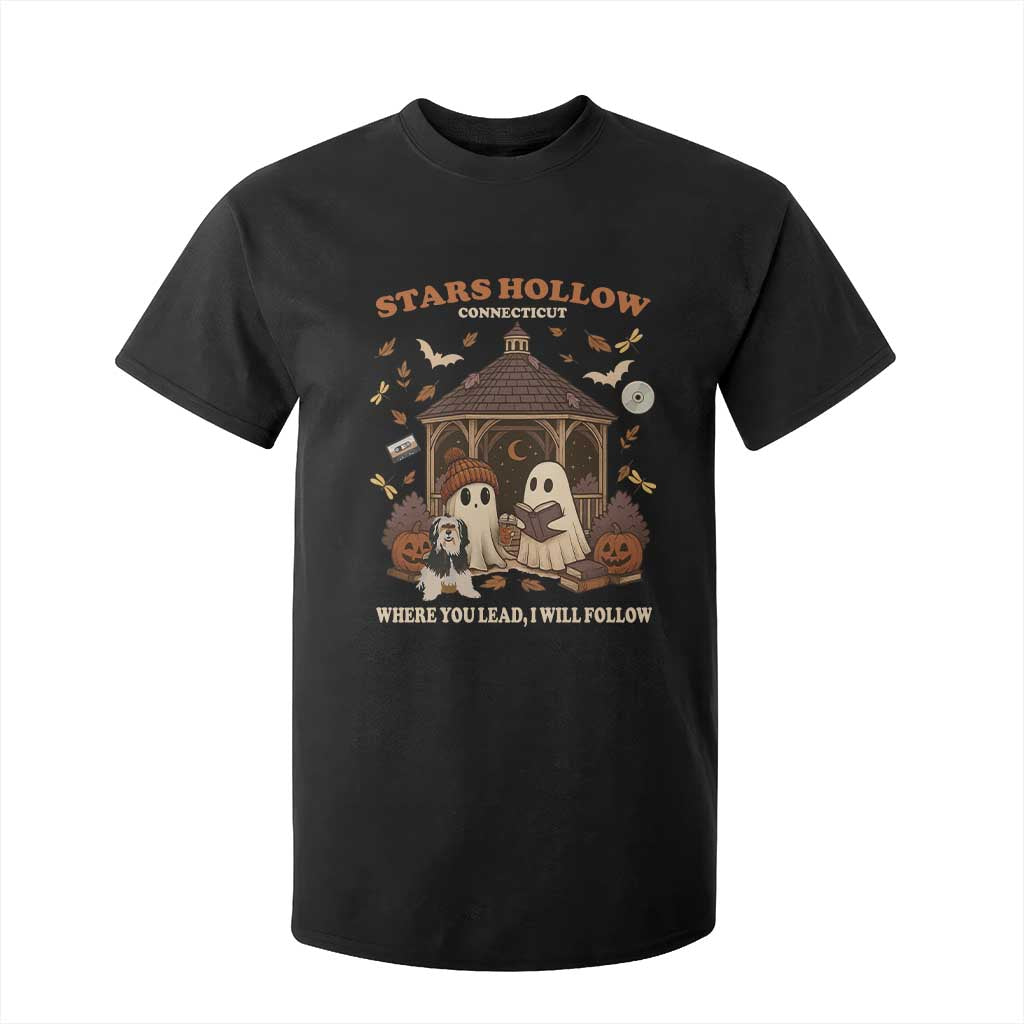 Halloween Stars Hollow T Shirt For Kid Retro Book Lover Cute Ghost Fall Pumpkin TS10 Black Print Your Wear