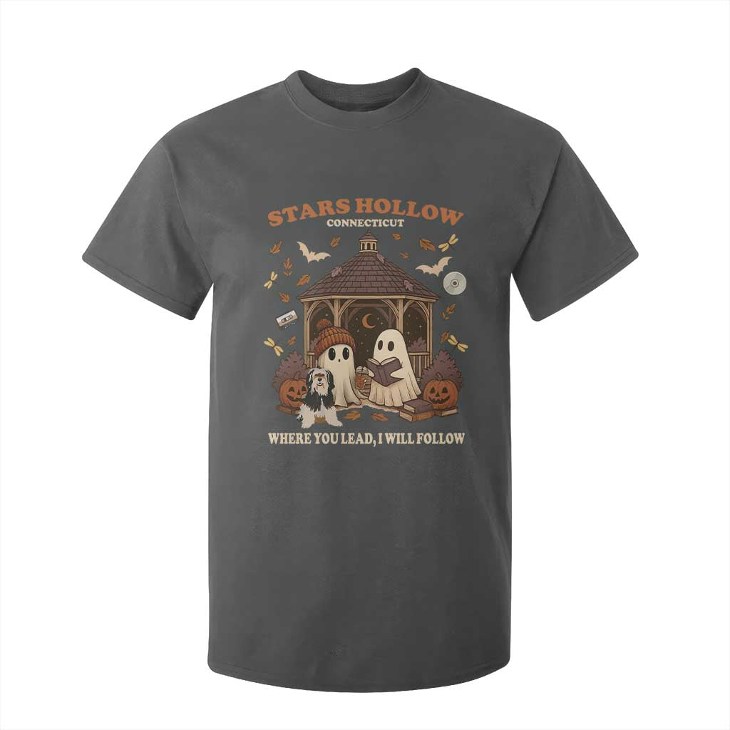 Halloween Stars Hollow T Shirt For Kid Retro Book Lover Cute Ghost Fall Pumpkin TS10 Dark Heather Print Your Wear