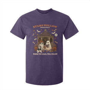 Halloween Stars Hollow T Shirt For Kid Retro Book Lover Cute Ghost Fall Pumpkin TS10 Purple Print Your Wear