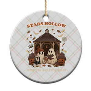 Halloween Stars Hollow Ceramic Ornament Retro Book Lover Cute Ghost Fall Pumpkin TS10 1pc Christmas Plaid Print Your Wear