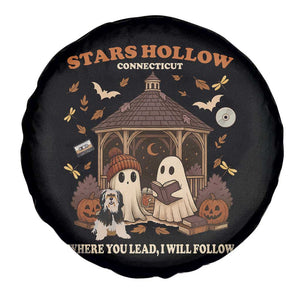 Halloween Stars Hollow Spare Tire Cover Retro Book Lover Cute Ghost Fall Pumpkin TS10 Print Your Wear