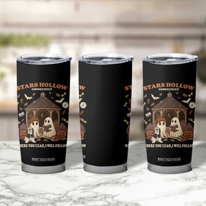 Halloween Stars Hollow Tumbler Cup Retro Book Lover Cute Ghost Fall Pumpkin TS10 Print Your Wear