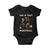 Halloween Skeleton Basketball Baby Onesie Funny Basketballer Sports Player TS10 Black Print Your Wear