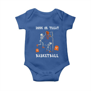 Halloween Skeleton Basketball Baby Onesie Funny Basketballer Sports Player TS10 Royal Blue Print Your Wear