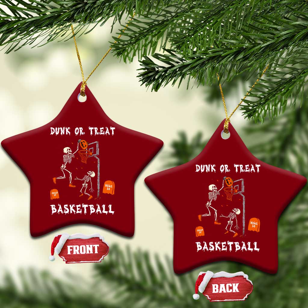Halloween Skeleton Basketball Ceramic Ornament Funny Basketballer Sports Player TS10 Print Your Wear