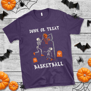 Halloween Skeleton Basketball T Shirt Funny Basketballer Sports Player TS10 Purple Print Your Wear