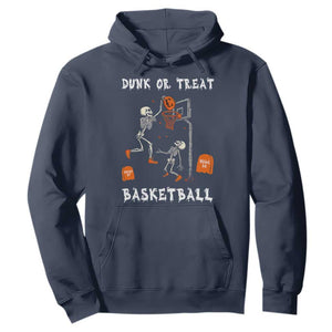 Halloween Skeleton Basketball Hoodie Funny Basketballer Sports Player TS10 Navy Print Your Wear