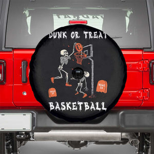 Halloween Skeleton Basketball Spare Tire Cover Funny Basketballer Sports Player TS10 Black Print Your Wear