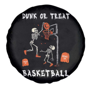 Halloween Skeleton Basketball Spare Tire Cover Funny Basketballer Sports Player TS10 Print Your Wear
