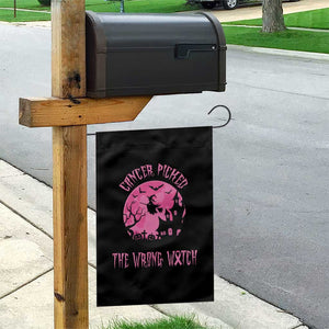 Breast Cancer Halloween Garden Flag In October We Wear Pink Witch TS10 Print Your Wear