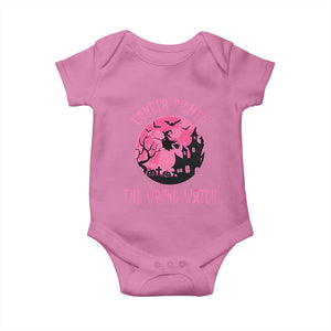 Breast Cancer Halloween Baby Onesie In October We Wear Pink Witch TS10 Azalea Print Your Wear