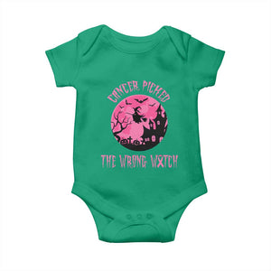 Breast Cancer Halloween Baby Onesie In October We Wear Pink Witch TS10 Irish Green Print Your Wear