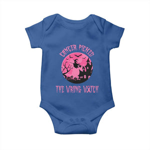 Breast Cancer Halloween Baby Onesie In October We Wear Pink Witch TS10 Royal Blue Print Your Wear