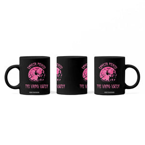 Breast Cancer Halloween Coffee Mug In October We Wear Pink Witch TS10 Print Your Wear