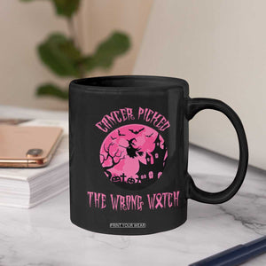 Breast Cancer Halloween Coffee Mug In October We Wear Pink Witch TS10 Print Your Wear