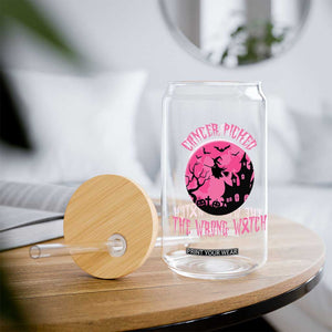 Breast Cancer Halloween Glass Can In October We Wear Pink Witch TS10 Print Your Wear