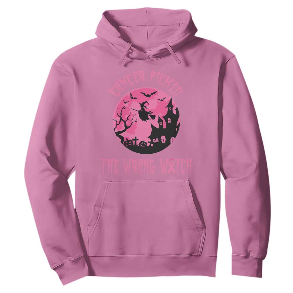 Breast Cancer Halloween Hoodie In October We Wear Pink Witch TS10 Azalea Print Your Wear
