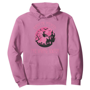 Breast Cancer Halloween Hoodie In October We Wear Pink Witch TS10 Azalea Print Your Wear