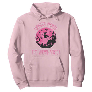 Breast Cancer Halloween Hoodie In October We Wear Pink Witch TS10 Light Pink Print Your Wear