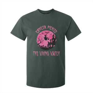 Breast Cancer Halloween T Shirt For Kid In October We Wear Pink Witch TS10 Dark Forest Green Print Your Wear