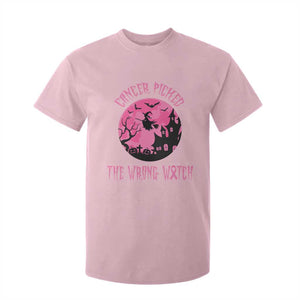 Breast Cancer Halloween T Shirt For Kid In October We Wear Pink Witch TS10 Light Pink Print Your Wear