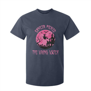 Breast Cancer Halloween T Shirt For Kid In October We Wear Pink Witch TS10 Navy Print Your Wear