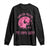 Breast Cancer Halloween Long Sleeve Shirt In October We Wear Pink Witch - Print Your Wear