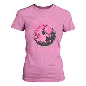 Breast Cancer Halloween T Shirt For Women In October We Wear Pink Witch TS10 Azalea Print Your Wear