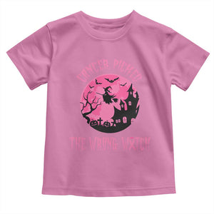 Breast Cancer Halloween Toddler T Shirt In October We Wear Pink Witch TS10 Azalea Print Your Wear