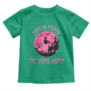 Breast Cancer Halloween Toddler T Shirt In October We Wear Pink Witch TS10 Irish Green Print Your Wear