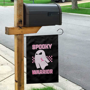 Breast Cancer Halloween Garden Flag Ghost Wear Pink Ribbon Spooky Warrior TS10 Print Your Wear