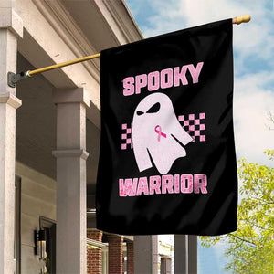 Breast Cancer Halloween Garden Flag Ghost Wear Pink Ribbon Spooky Warrior TS10 Print Your Wear