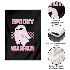 Breast Cancer Halloween Garden Flag Ghost Wear Pink Ribbon Spooky Warrior TS10 Print Your Wear