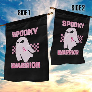 Breast Cancer Halloween Garden Flag Ghost Wear Pink Ribbon Spooky Warrior TS10 Print Your Wear