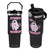 Breast Cancer Halloween Flip Straw Tumbler Ghost Wear Pink Ribbon Spooky Warrior TS10 One Size: 30 oz Black Print Your Wear